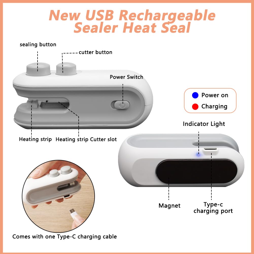 zxbaers mini sellador y cortador compacto ideal para viajes