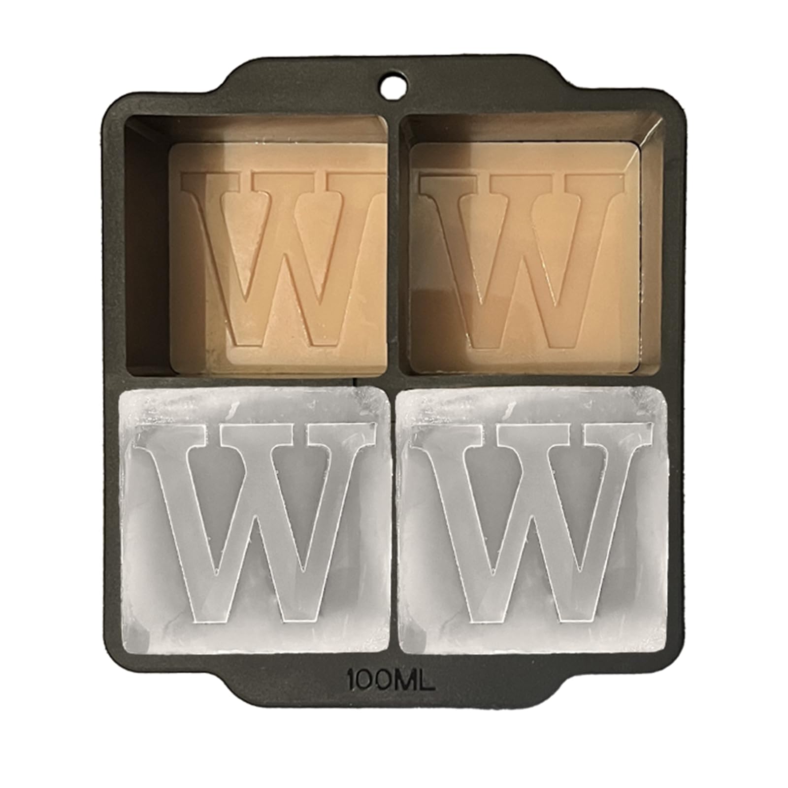 Cubos de hielo monograma ZXYJJN de 2 pulgadas para whisky, enfrian sin diluir.