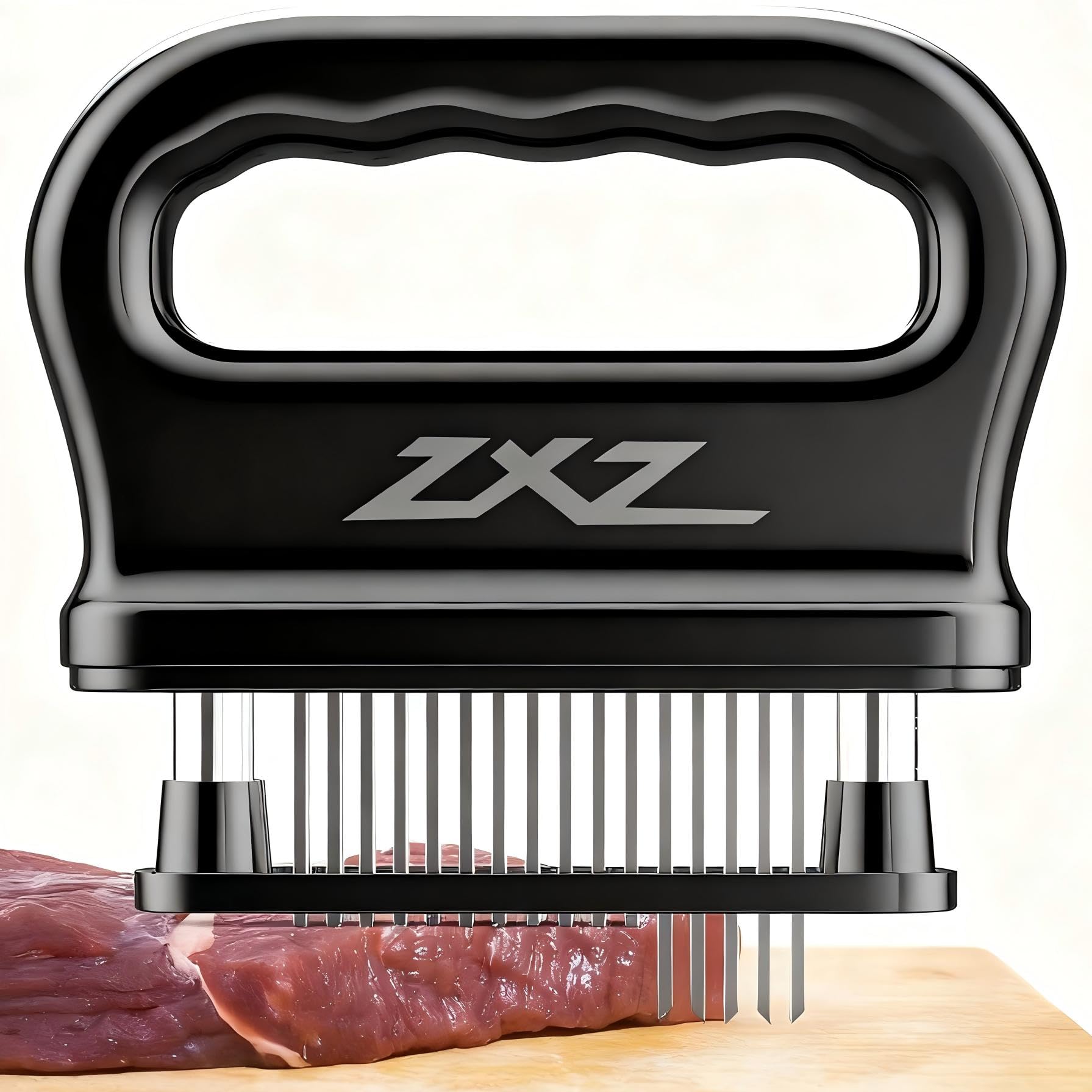 ZXZ ablandador de carne con aguja 48: mejora la absorción de marinadas.