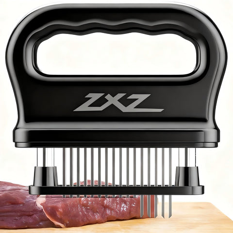 ZXZ ablandador de carne con aguja 48: mejora la absorción de marinadas.