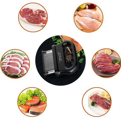 ZXZ ablandador de carne con protección segura para uso y limpieza.