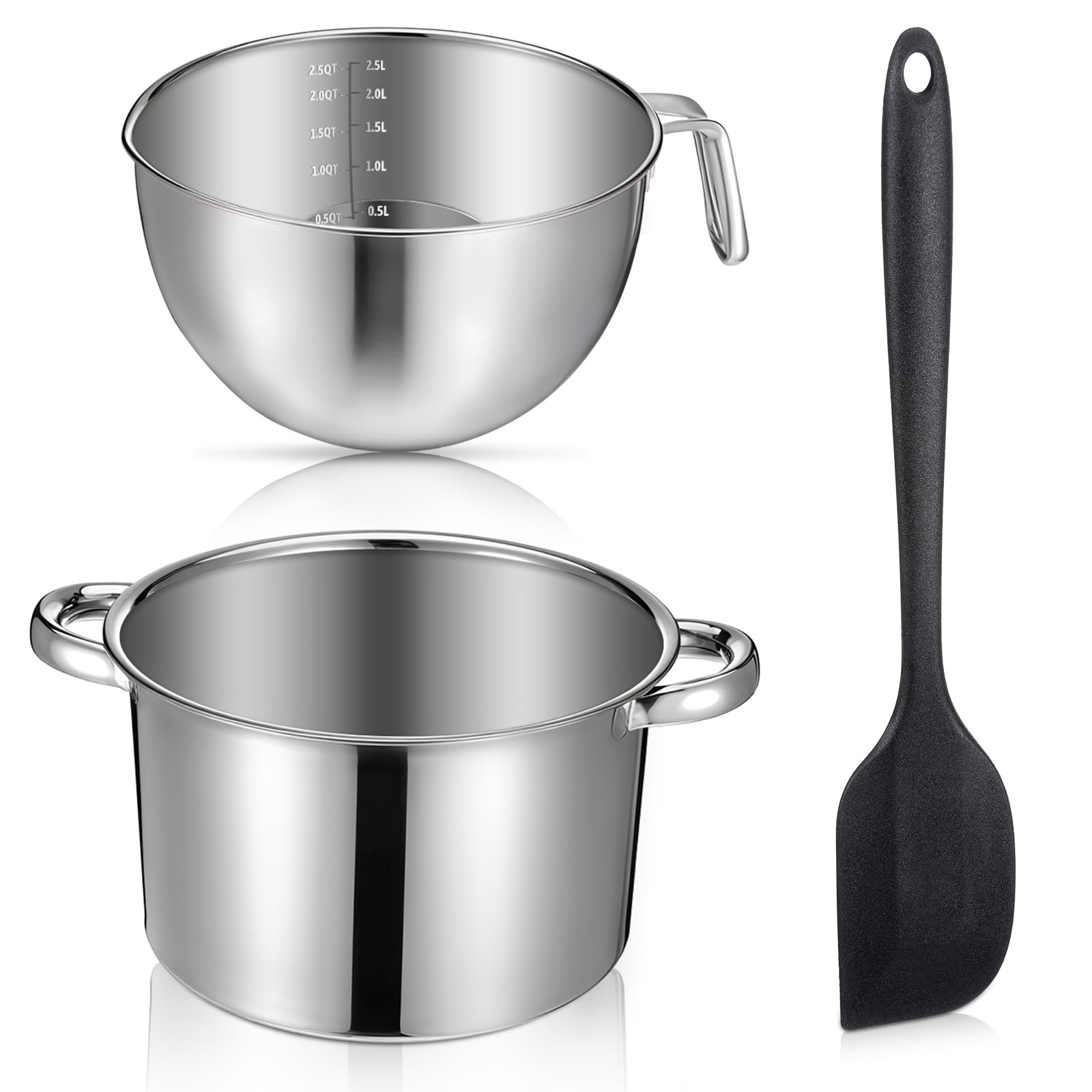 Olla Zyghjort doble de 4000 ml apta para inducción para calentar caldos y sopas.