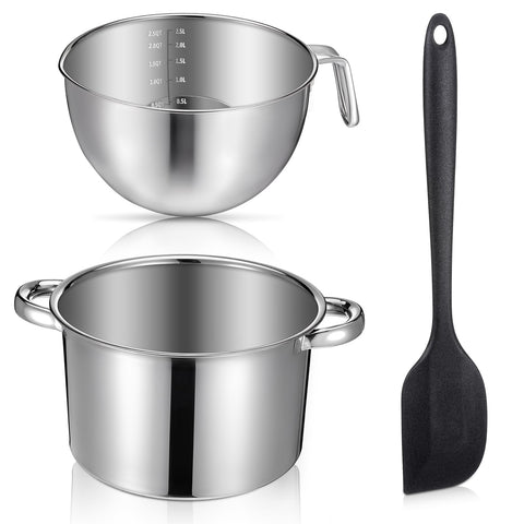 Olla Zyghjort doble de 4000 ml apta para inducción para calentar caldos y sopas.