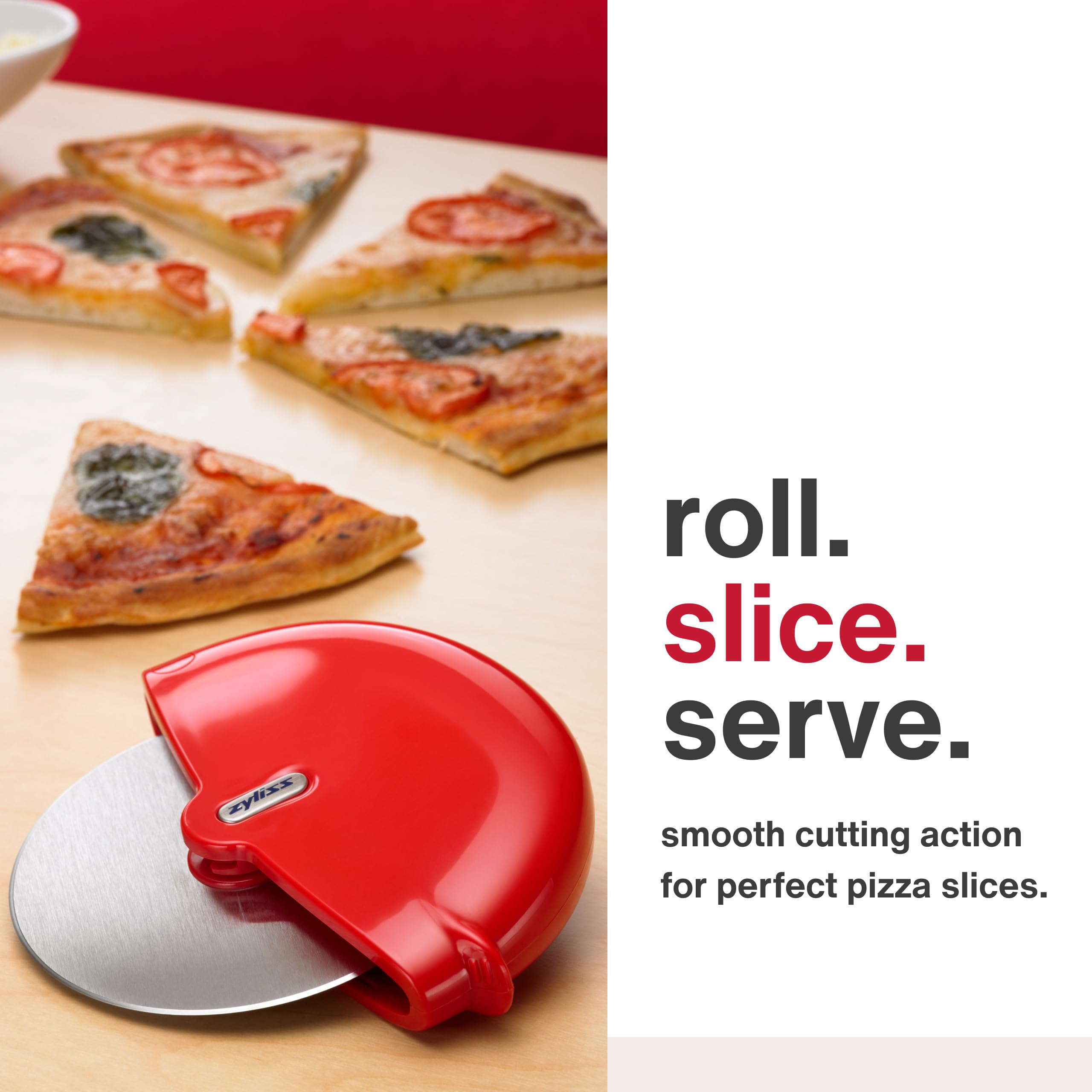 Cortador de pizza Zyliss con hoja removible para limpieza fácil