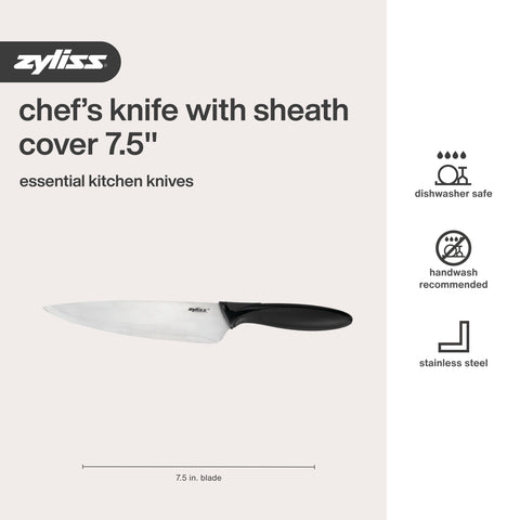 Cuchillo Zyliss Chef para carnes, cortes suaves y uniformes.