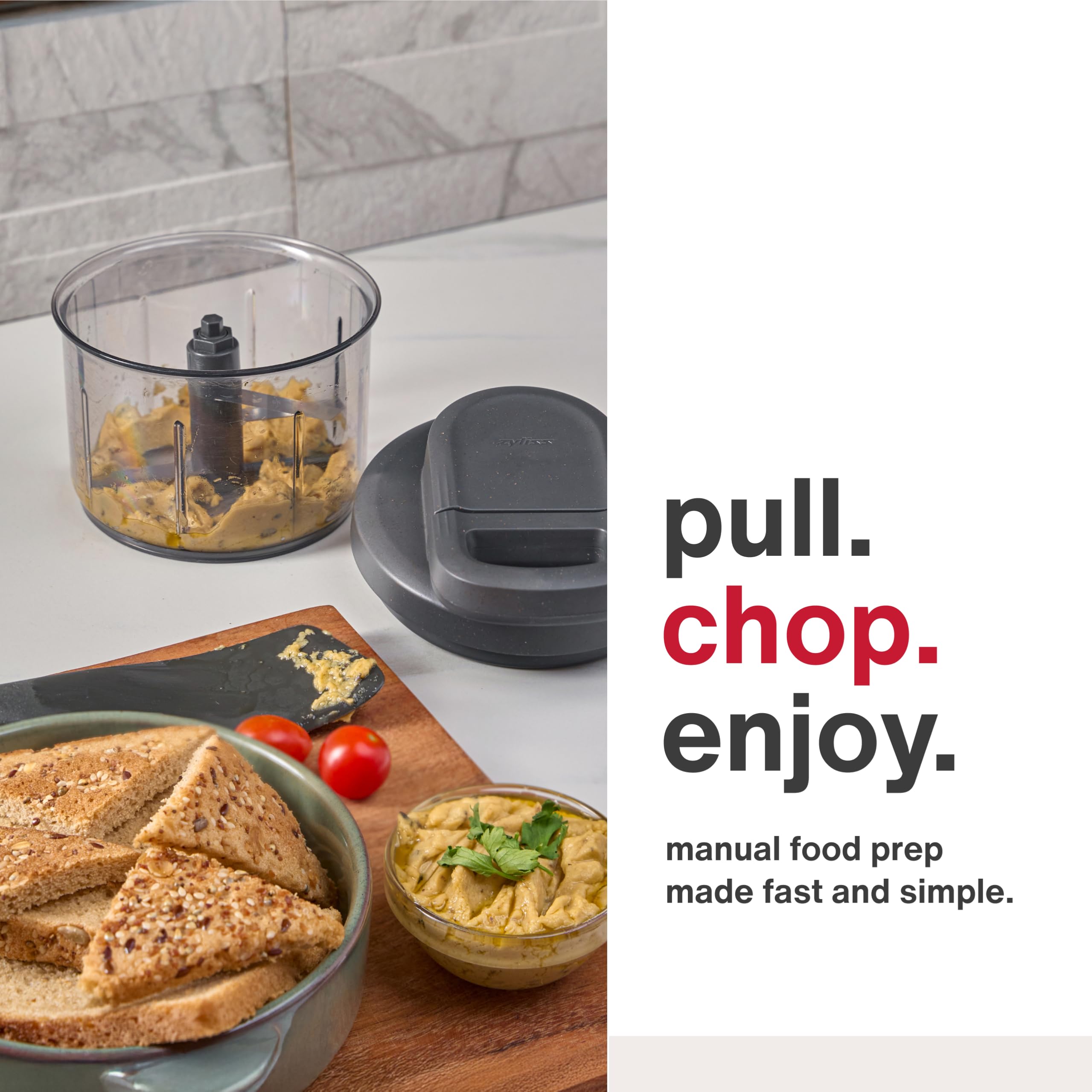 Zyliss Easy Pull: dados de brócoli para ensaladas rápidas