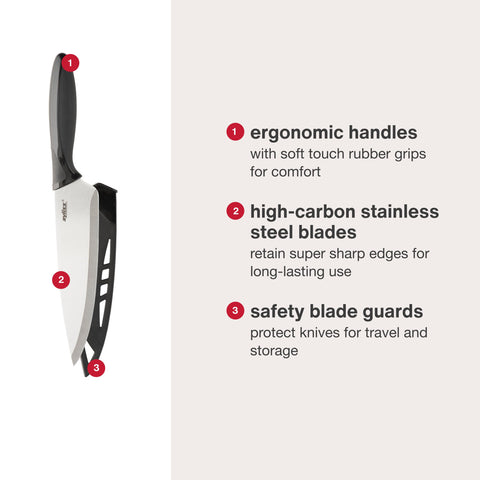 Cuchillo dentado para pelar Zyliss para frutas y verduras.