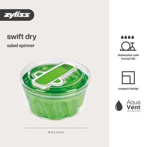 Apto para lavavajillas: limpieza fácil de Zyliss Swift Dry