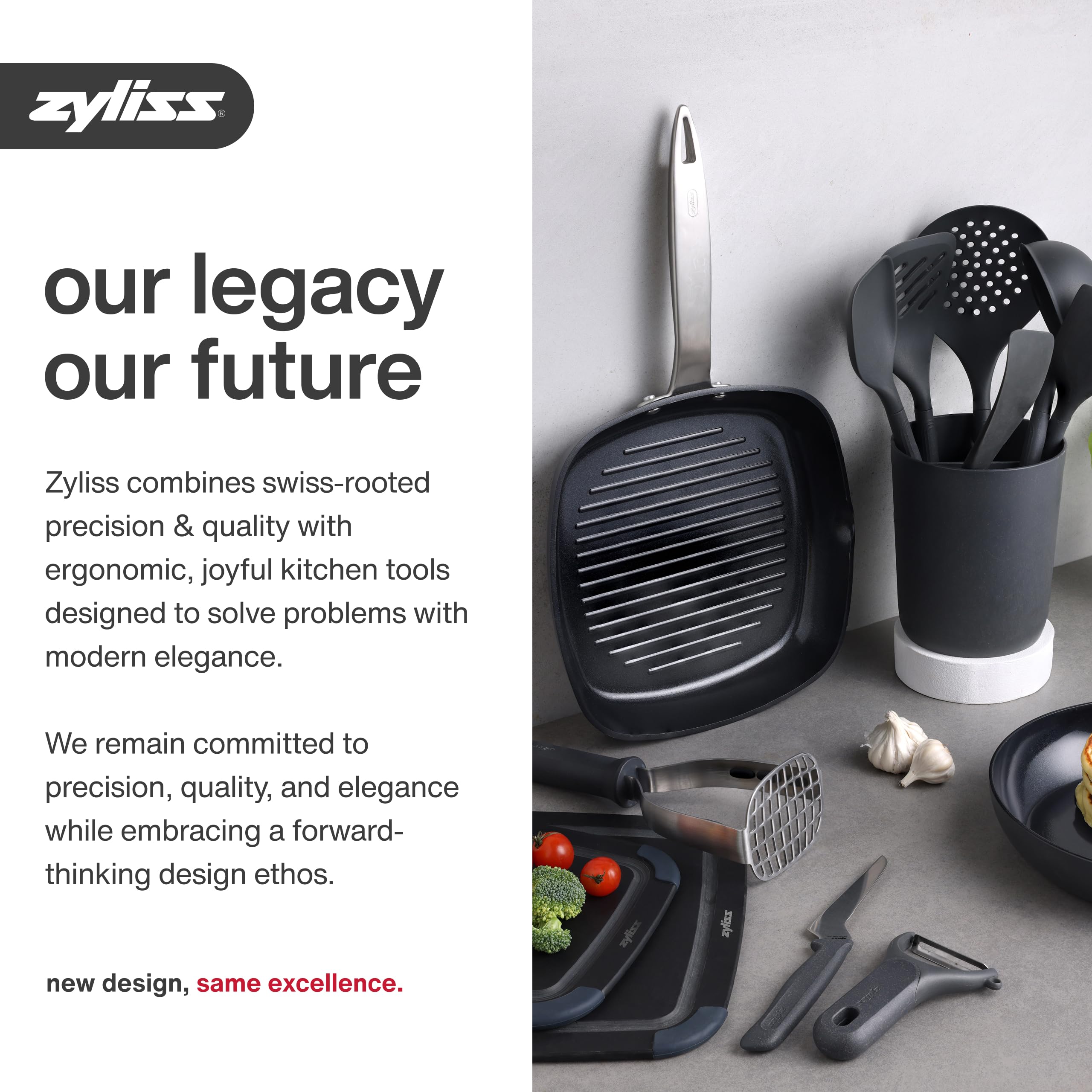 Zyliss Zick Zick Classic: acabado blanco elegante para cualquier cocina.