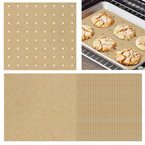 Papel antiadherente ZYP para freidora 11x12, facilita la limpieza.