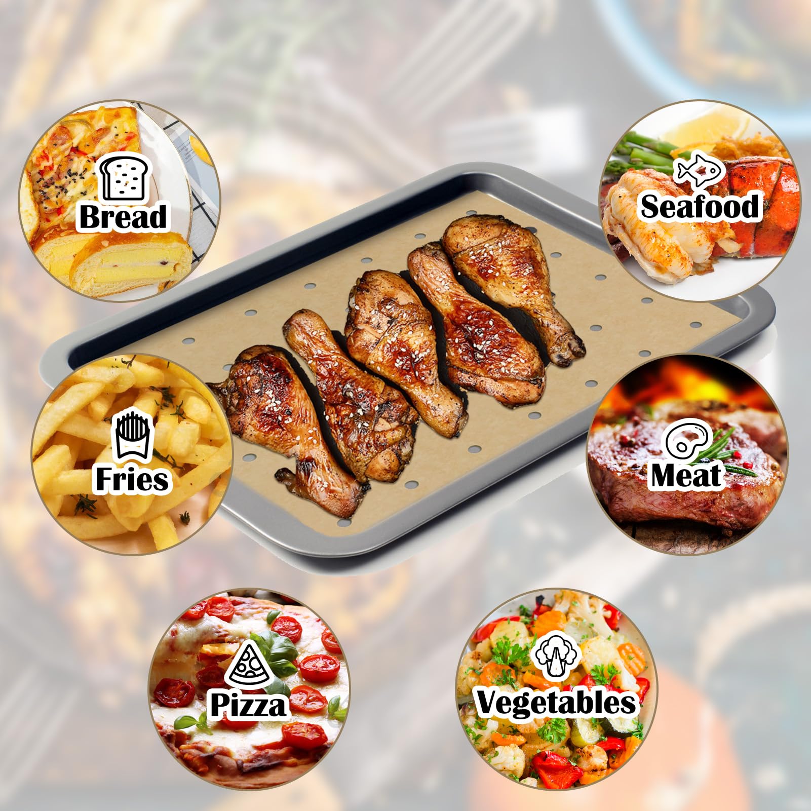 Recubrimiento antiadherente ZYP mantiene los alimentos intactos.