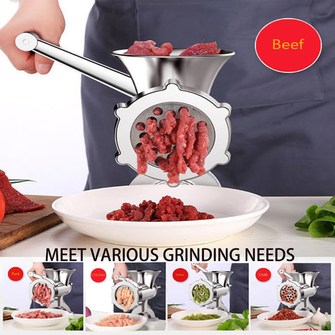 Zyradex manivela de molino de carne, accionamiento cómodo.