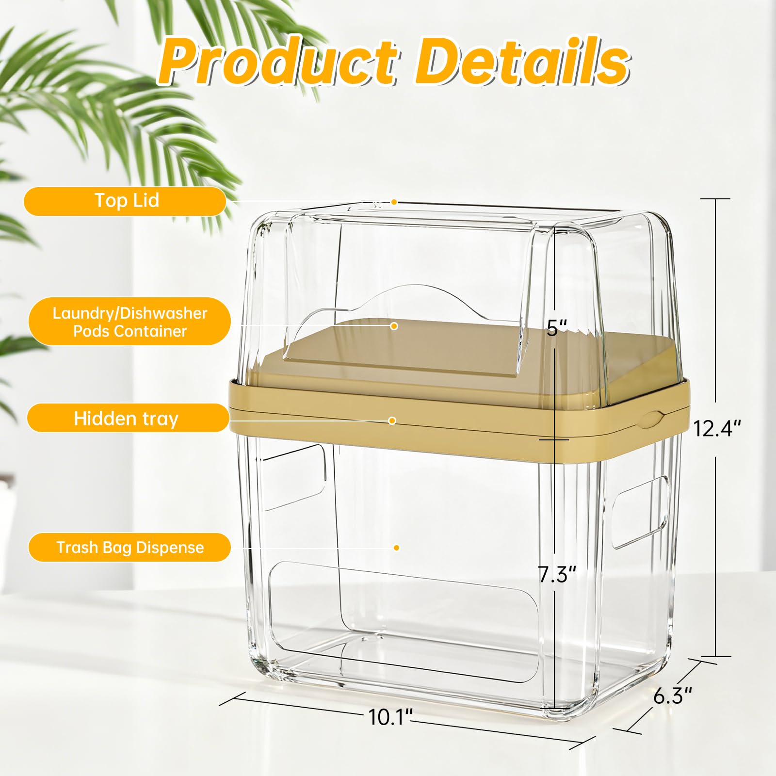 zzwillb contenedor pods lavandería lavavajillas, organización eficiente para la rutina de limpieza