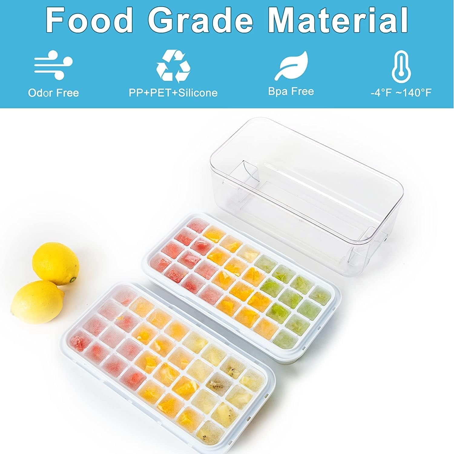 Contenedor para hielo ZZWILLB que mantiene los cubos organizados
