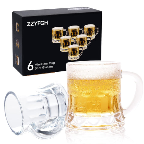 Vaso de chupito mini con asa gruesa de ZZYFGH para un agarre cómodo